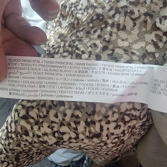 Zara Button Front Animal Print Mini Dress. Size S. - Picture 2 of 11